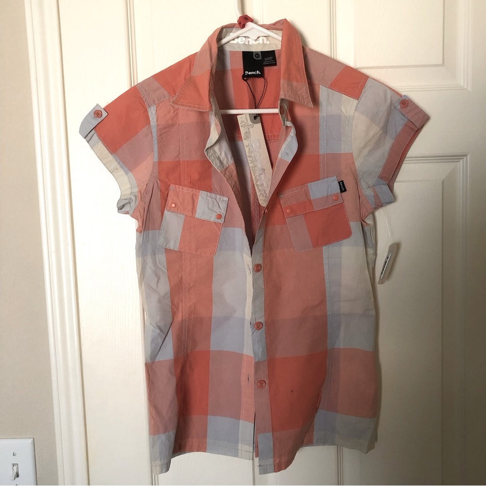 NEW Bench Cotton Shirts Cap Sleeve Button-up Shirt